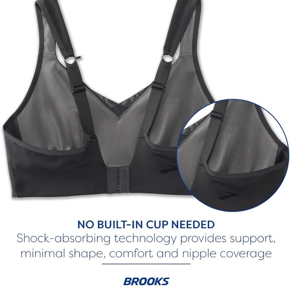 NWOT Elegant Black Sports Bra - Picture 3 of 8